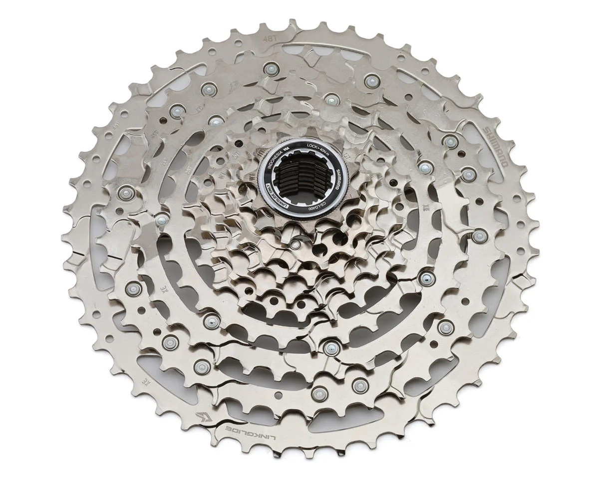Shimano CUES CS-LG400 Linkglide Cassette (Silver) (Shimano HG) (10 Speed) (11-48T)